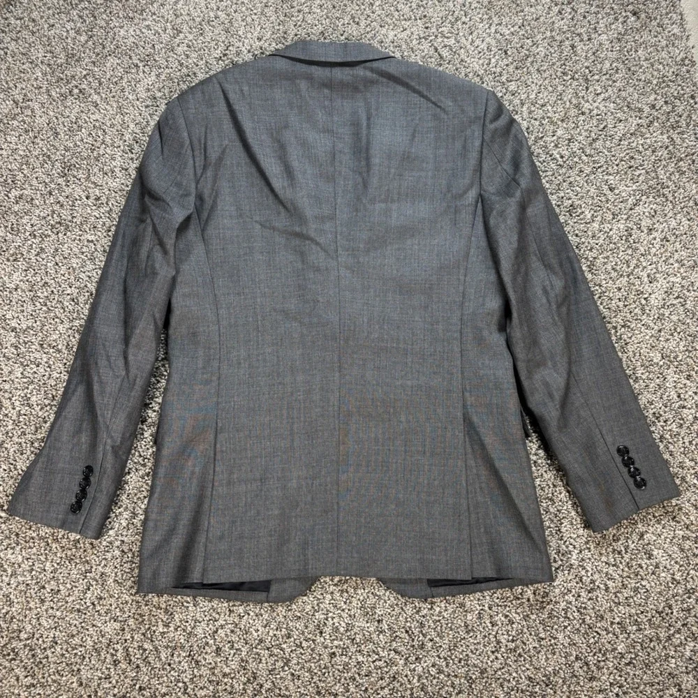 J.Crew Ludlow Mens 41R Blazer Jacket Grey Italian Wool Tollegno 1900 Suit Coat
